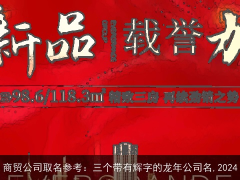 商贸公司取名参考：三个带有辉字的龙年公司名,2024