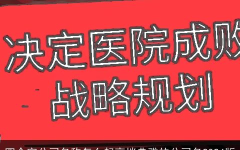 四个字公司名称怎么起高档典雅的公司名2024版