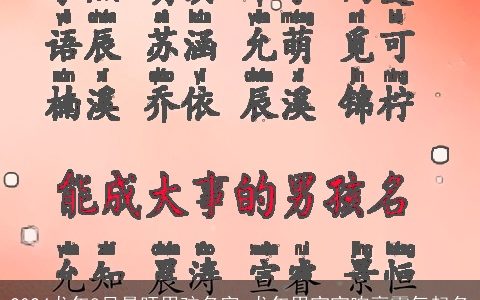 2024龙年8月最旺男孩名字,龙年男宝宝响亮霸气起名