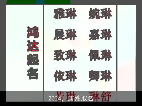 2024，唐姓取名