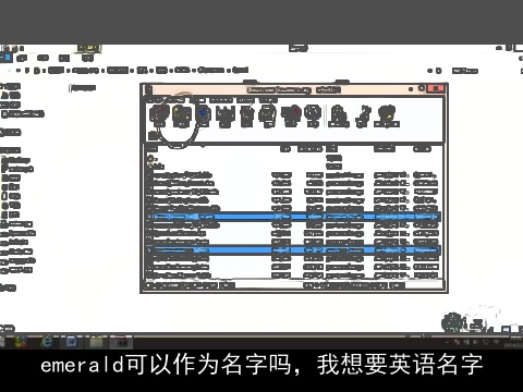 emerald可以作为名字吗，我想要英语名字