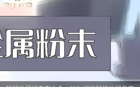 科技公司好名字大全, 2024好的科技公司名字