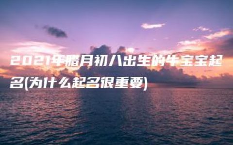 2021年腊月初八出生的牛宝宝起名(为什么起名很重要)