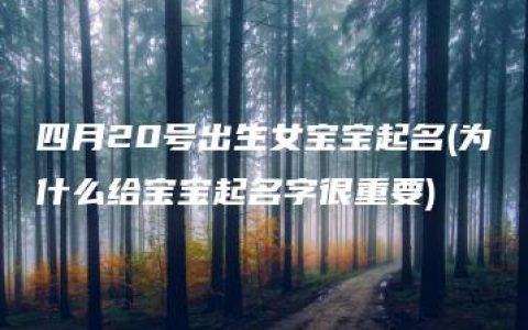 四月20号出生女宝宝起名(为什么给宝宝起名字很重要)