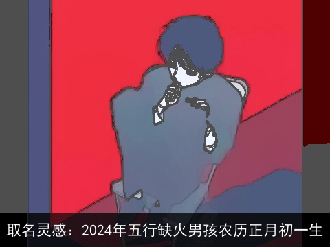 取名灵感：2024年五行缺火男孩农历正月初一生