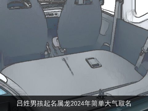 吕姓男孩起名属龙2024年简单大气取名