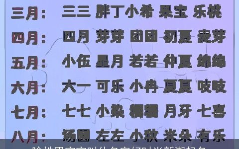 喻姓男宝宝叫什名字好时尚新潮起名