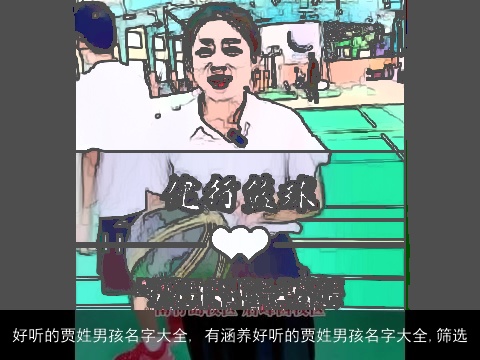 好听的贾姓男孩名字大全, 有涵养好听的贾姓男孩名字大全,筛选