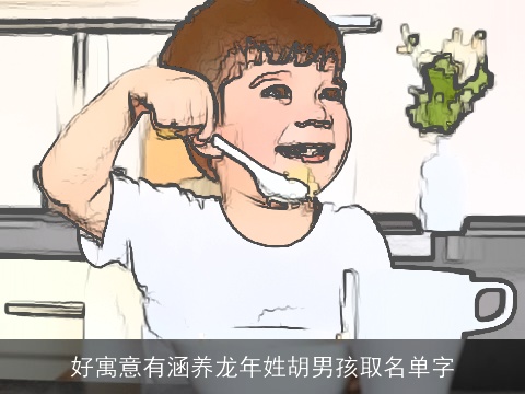 好寓意有涵养龙年姓胡男孩取名单字