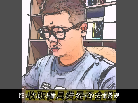 取姓名的法律，关于名字的法律条规