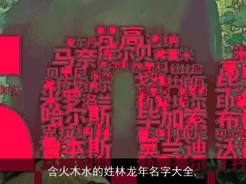 含火木水的姓林龙年名字大全,