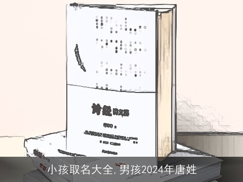 小孩取名大全,男孩2024年唐姓