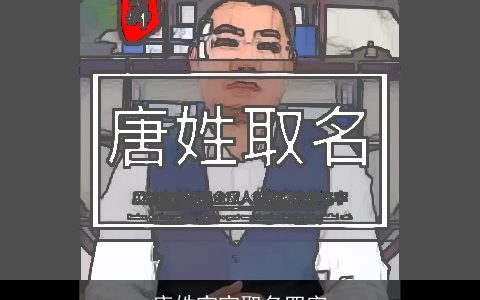 唐姓宝宝取名四字