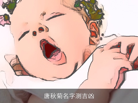 唐秋菊名字测吉凶