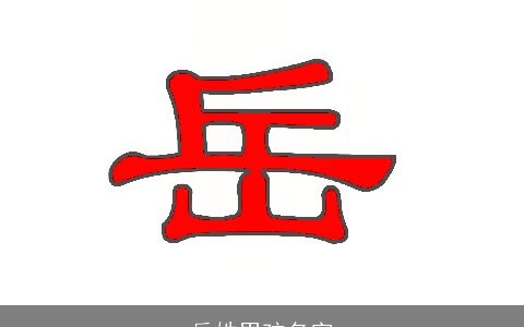 岳姓男孩名字