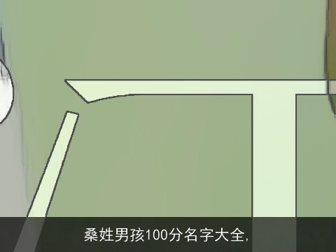 桑姓男孩100分名字大全,