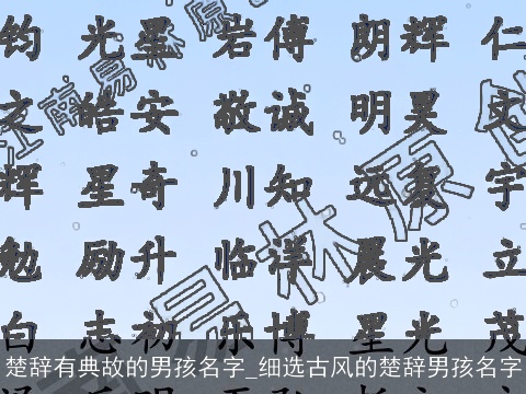 楚辞有典故的男孩名字_细选古风的楚辞男孩名字