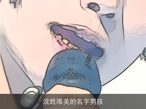 沈姓唯美的名字男孩