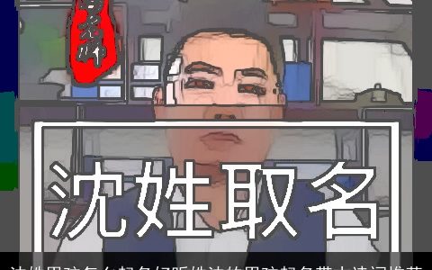 沈姓男孩怎么起名好听姓沈的男孩起名带古诗词推荐