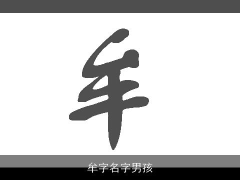 牟字名字男孩