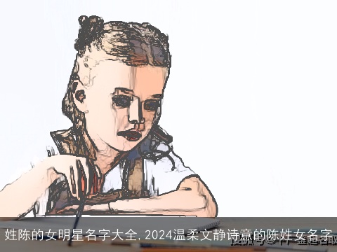 姓陈的女明星名字大全,2024温柔文静诗意的陈姓女名字