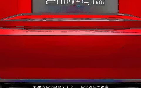 男孩带海字好名字大全,  海字取名男孩有寓意 2023洋气寓意的带字男孩名字大全,