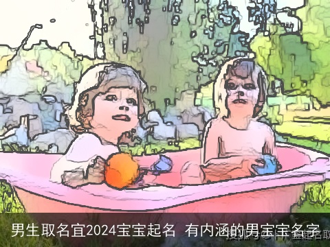 男生取名宜2024宝宝起名 有内涵的男宝宝名字