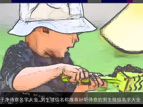 干净诗意名字大全,男生微信名称推荐好听诗意的男生微信名字大全,