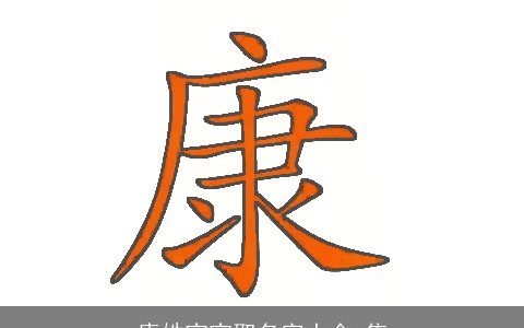 康姓宝宝取名字大全,集