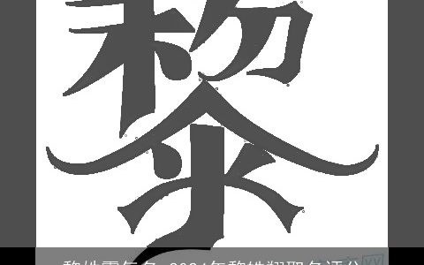 黎姓霸气名,2024年黎皓翔取名评分