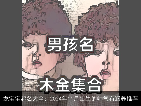 龙宝宝起名大全：2024年11月出生的帅气有涵养推荐