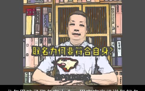 龙年男孩子取名字大全, 男宝宝高级洋气起名