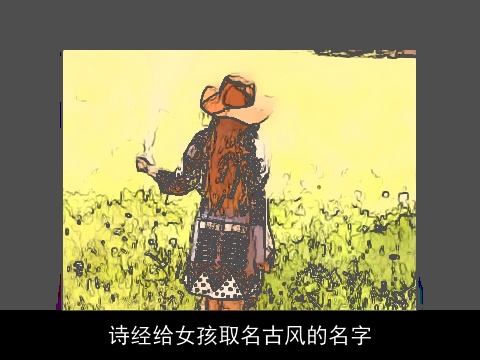 诗经给女孩取名古风的名字